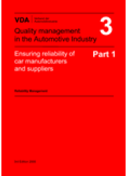 VDA  3 Part 1 Ensuring reliability of car manufacturers- Reliability Management / 3rd edition 2000